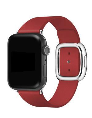Apple Watch Uyumlu 38/40/41 mm Radius Loop Alizarin Deri Kordon