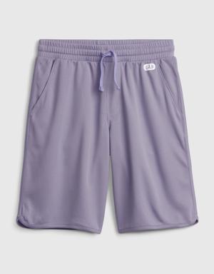 Fit Kids Mesh Pull-On Shorts purple