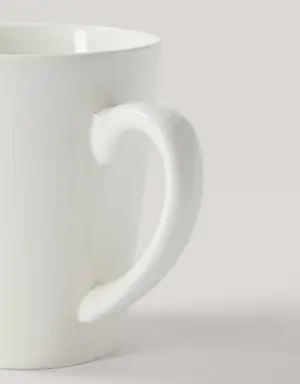 Bone china porcelain mug
