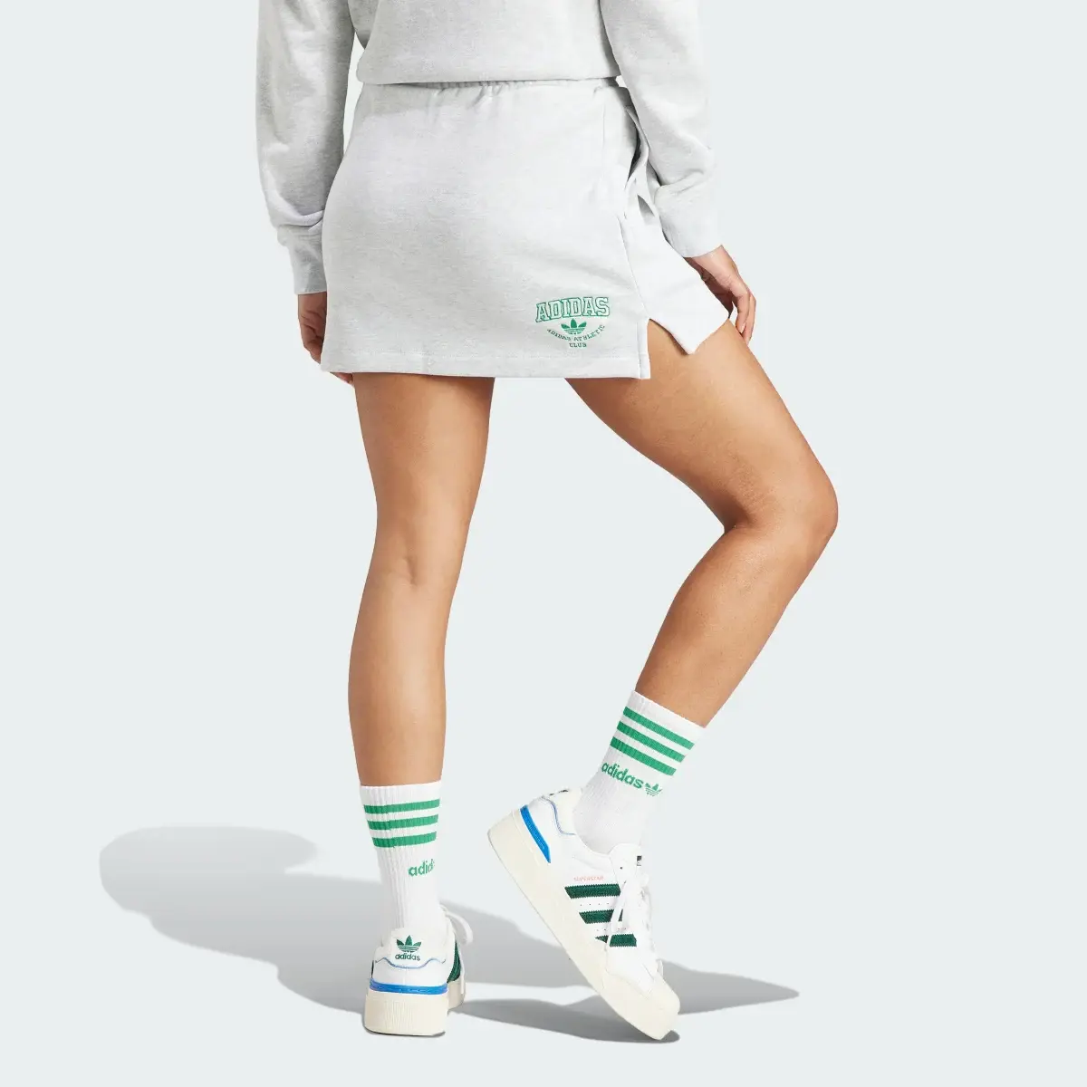 Adidas College Logo Trefoil Skirt. 2