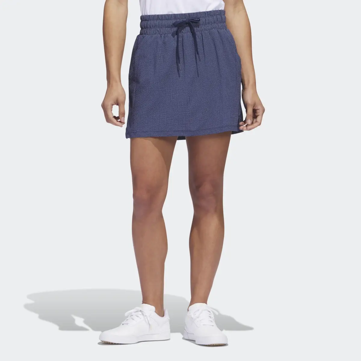 Adidas Seersucker 16-Inch Golf Skort. 1