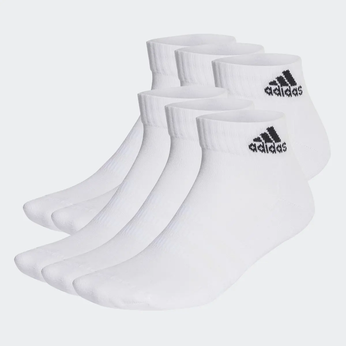 Adidas Meias pelo Tornozelo Acolchoadas Sportswear – 6 pares. 2