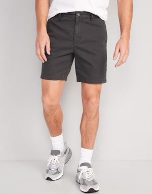 Slim Built-In Flex Ultimate Chino Shorts for Men -- 7-inch inseam black