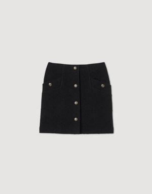Short skirt with buttons Login to add to Wish list