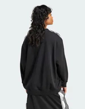 3-Stripes Oversized Crew Sweatshirt