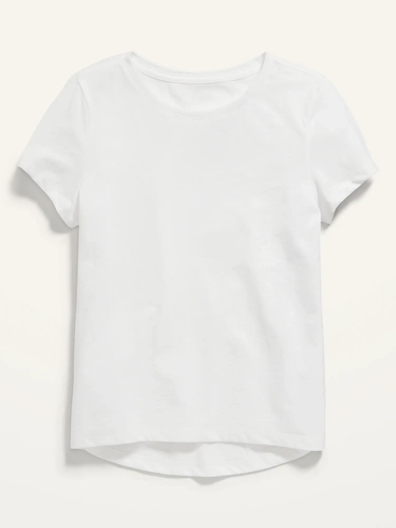 Old Navy Softest Short-Sleeve T-Shirt for Girls white. 1