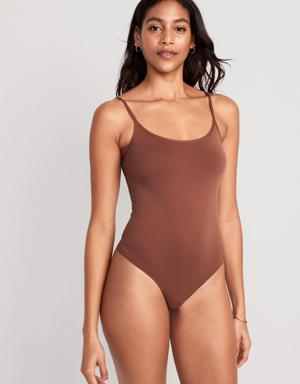 Seamless Cami Bodysuit for Women beige