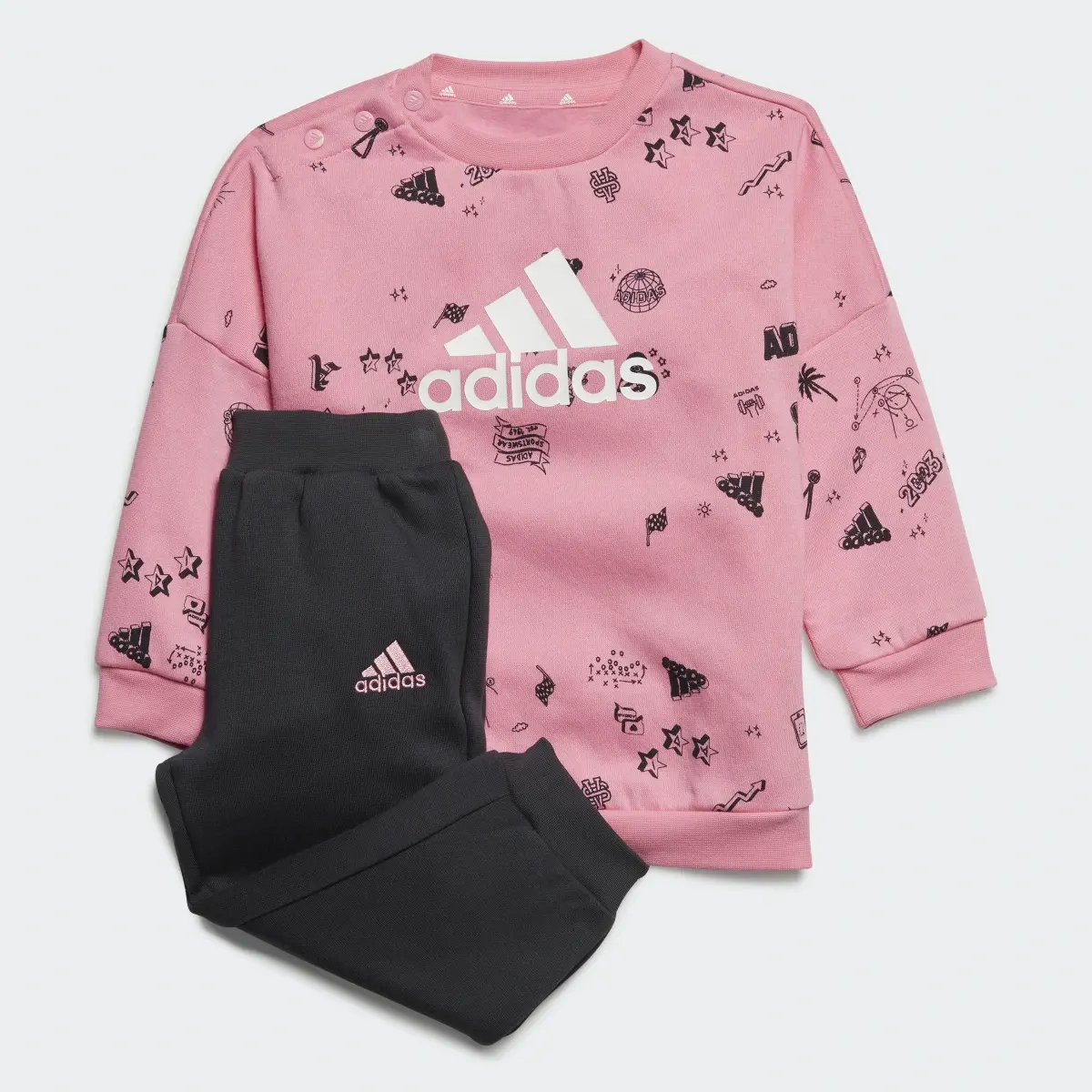 Adidas Ensemble sweat-shirt ras-du-cou Brand Love Enfants. 1