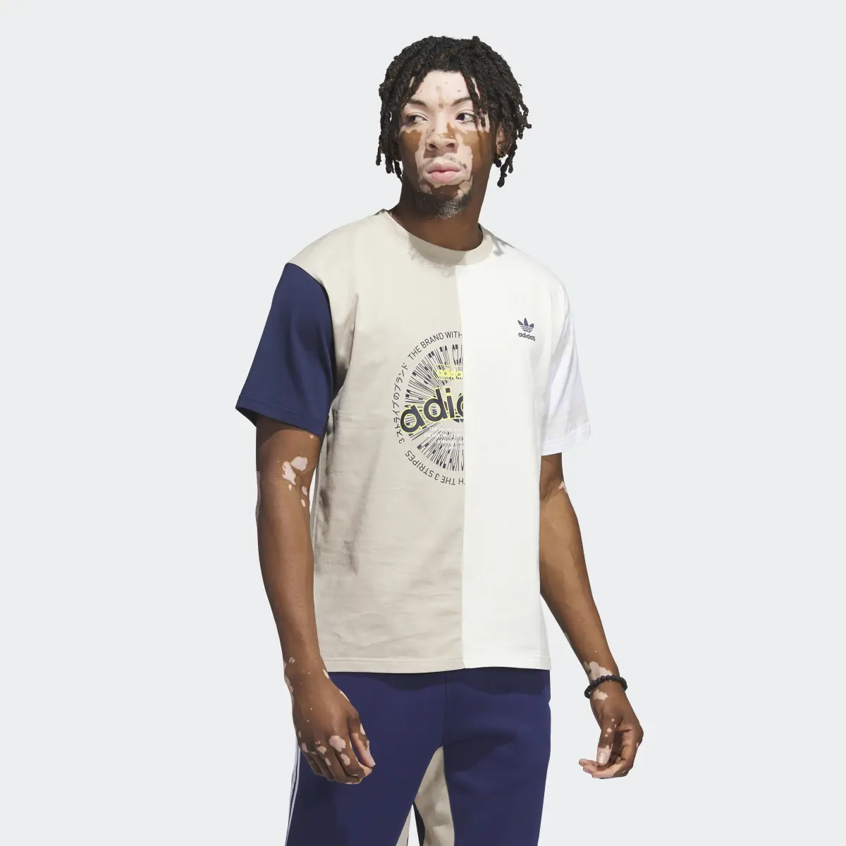 Adidas Half Split Tee. 2