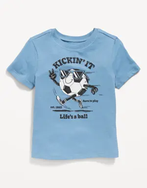 Unisex Short-Sleeve Graphic T-Shirt for Toddler blue