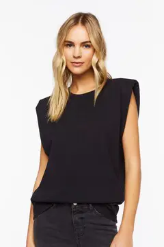 Forever 21 Forever 21 Crew Neck Muscle Tee Black. 2