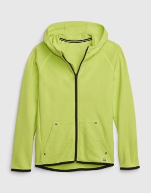 Gap Fit Kids Fit Tech Hoodie yellow