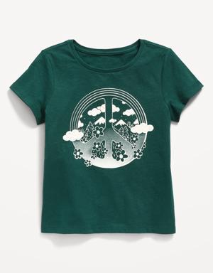 Short-Sleeve Graphic T-Shirt for Girls green