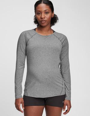 Gap Maternity GapFit Breathe T-Shirt gray