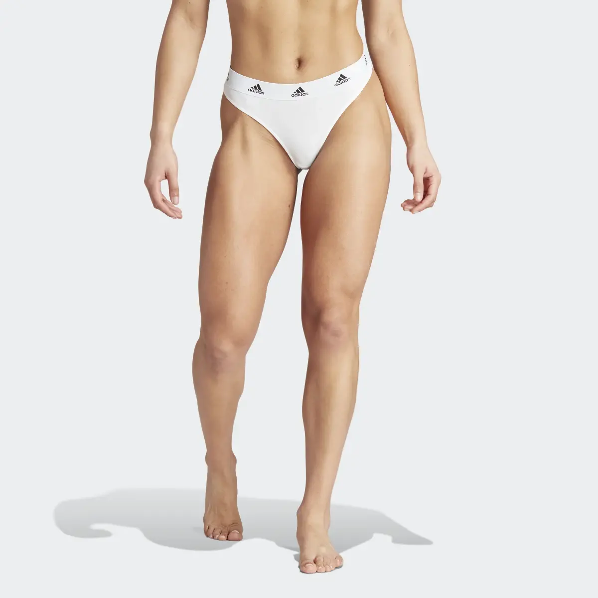 Adidas Active Comfort Cotton Thong 2 Pack. 1