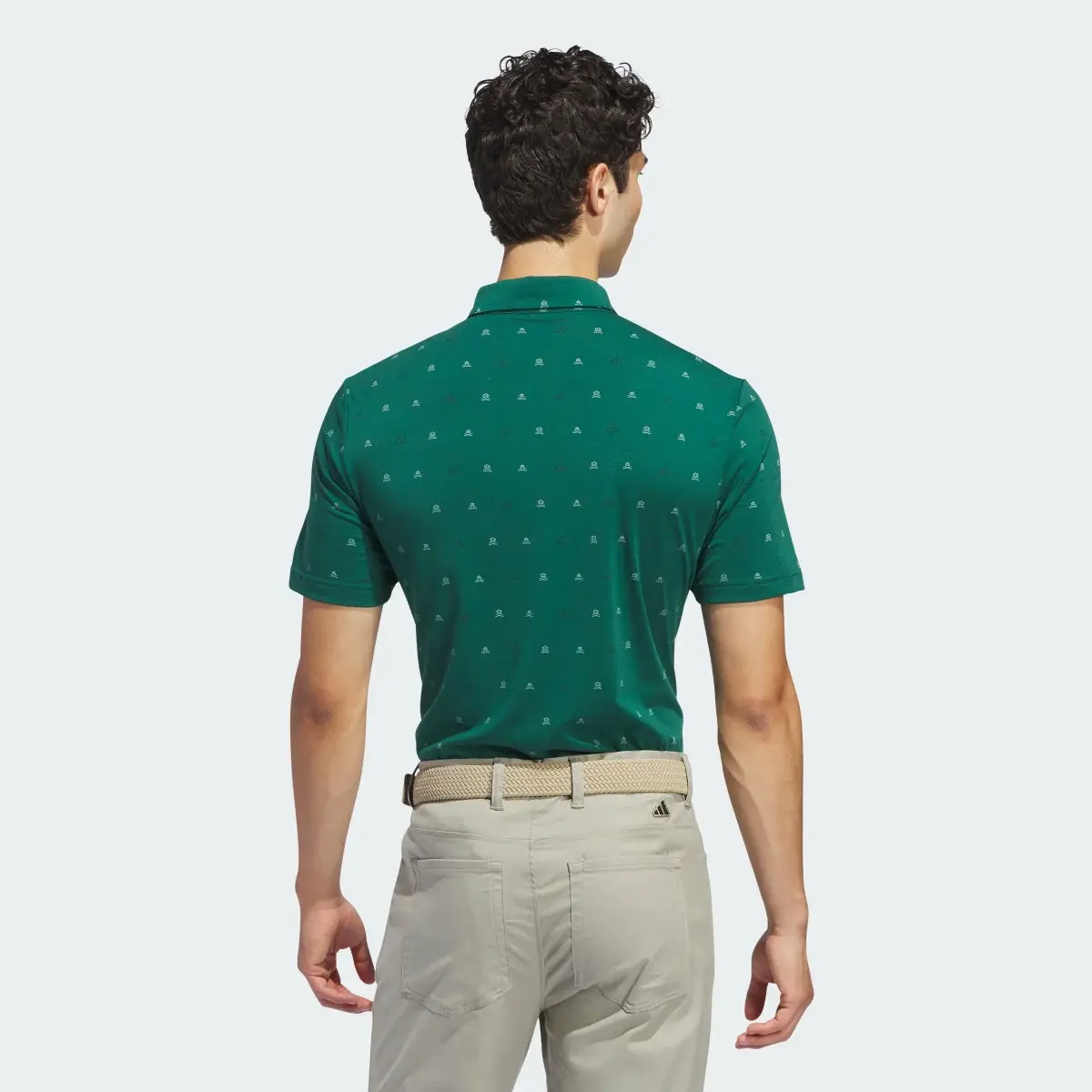 Adidas Go-To Mini-Crest Print Polo Shirt. 3