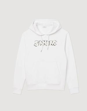 Embroidered Sandro hoodie