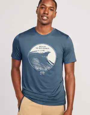 Cloud 94 Soft Go-Dry Cool Graphic T-Shirt for Men blue