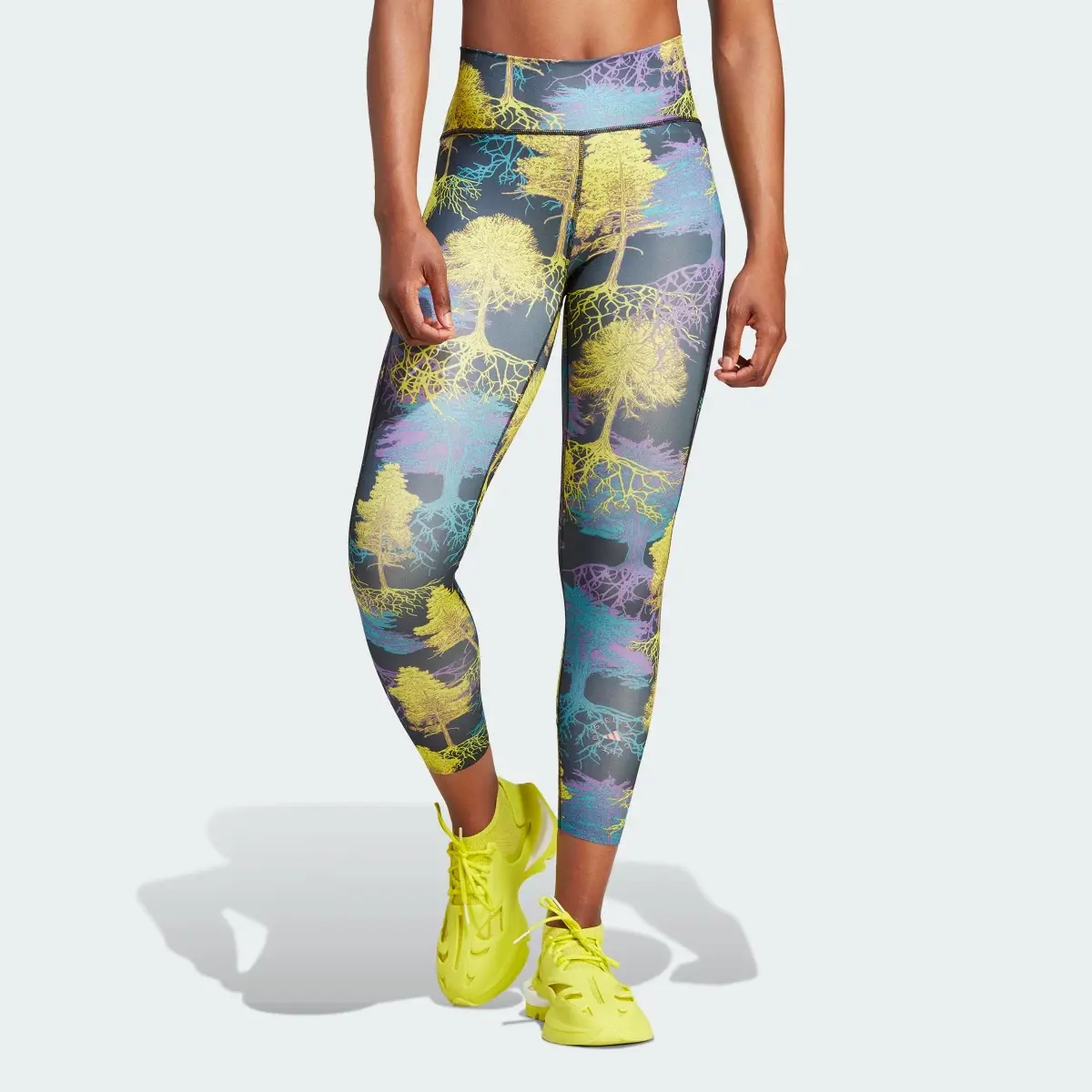 Adidas by Stella McCartney TruePurpose Optime Printed 7/8 Training Leggings. 1