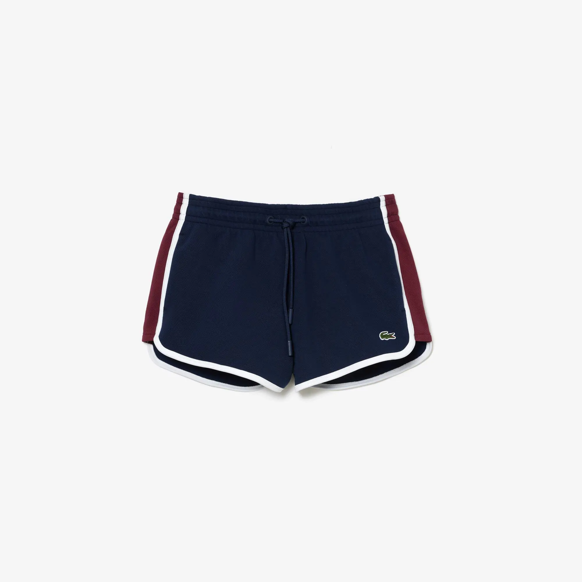 Lacoste Women's Contrast Seam Piqué Shorts. 2