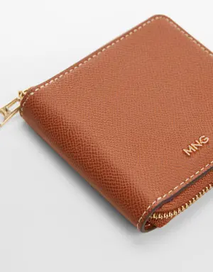 Faux-leather wallet