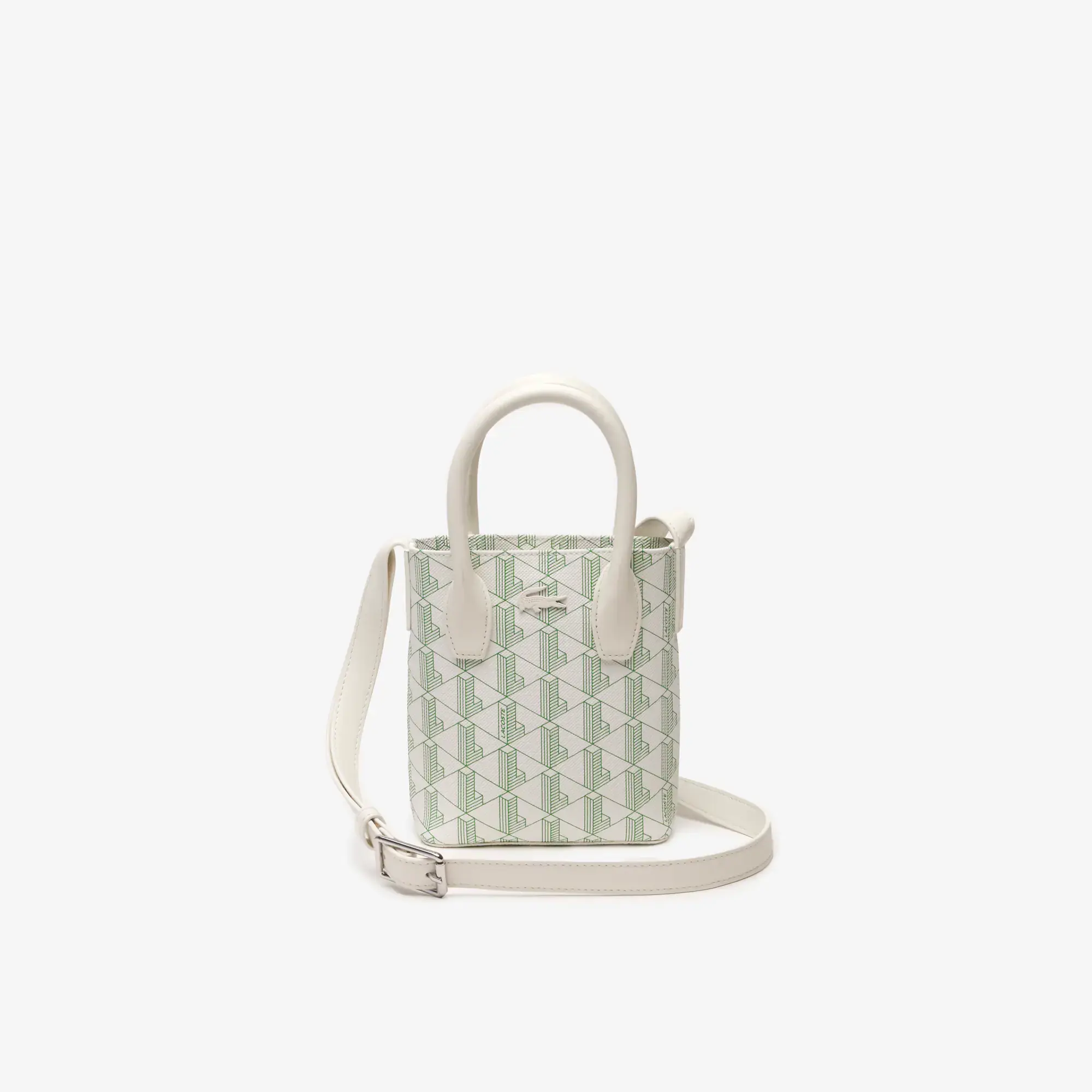 Lacoste Women’s Monogram Print Mini Satchel. 1