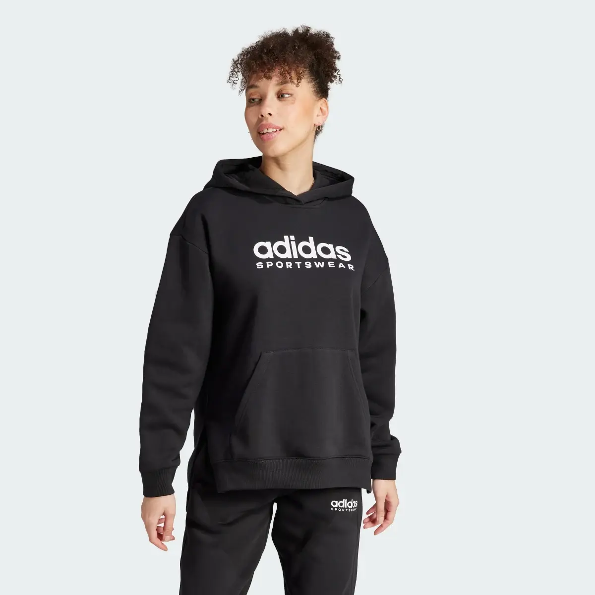 Adidas All SZN Fleece Graphic Hoodie. 2