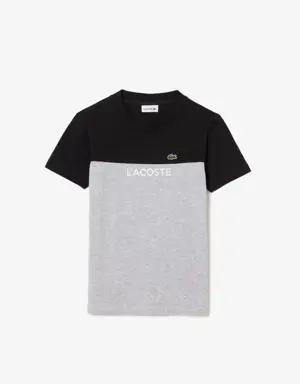 Lacoste Kids’ Lacoste Colourblock Organic Cotton Jersey T-shirt