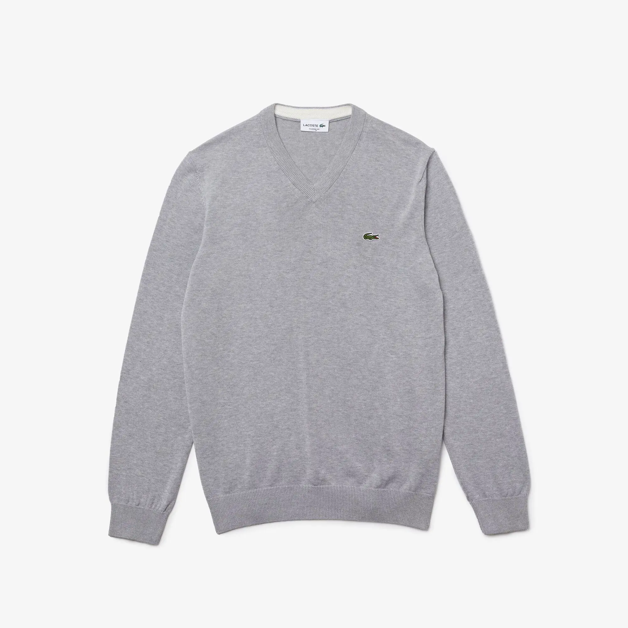 Lacoste Pullover da uomo in cotone organico con scollo a v. 2