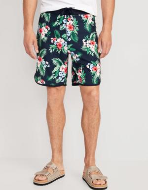 Old Navy Printed Built-In Flex Board Shorts -- 8-inch inseam red