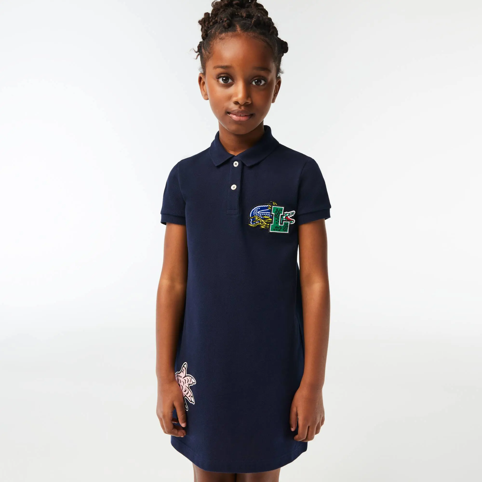 Lacoste Kinder LACOSTE Polokleid aus Bio-Baumwolle. 1