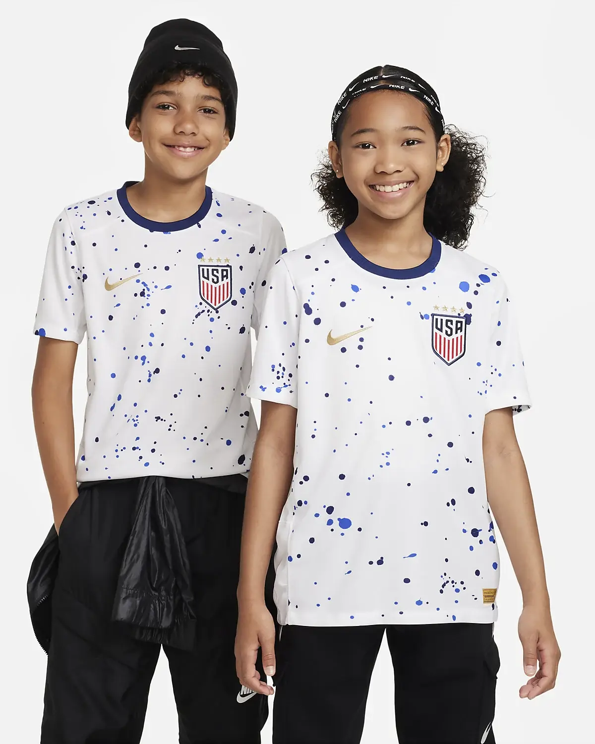 Nike Équipe des États-Unis féminine (4 étoiles) 2023 Stadium Domicile. 1