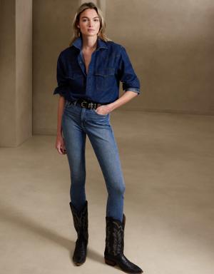 The Petite Slim Jean blue