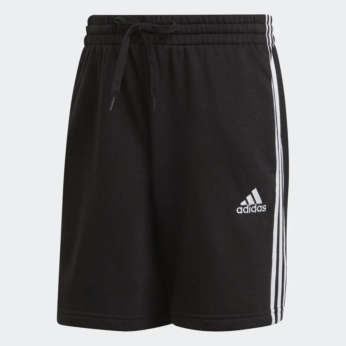 Adidas Essentials French Terry 3-Stripes Shorts. 1