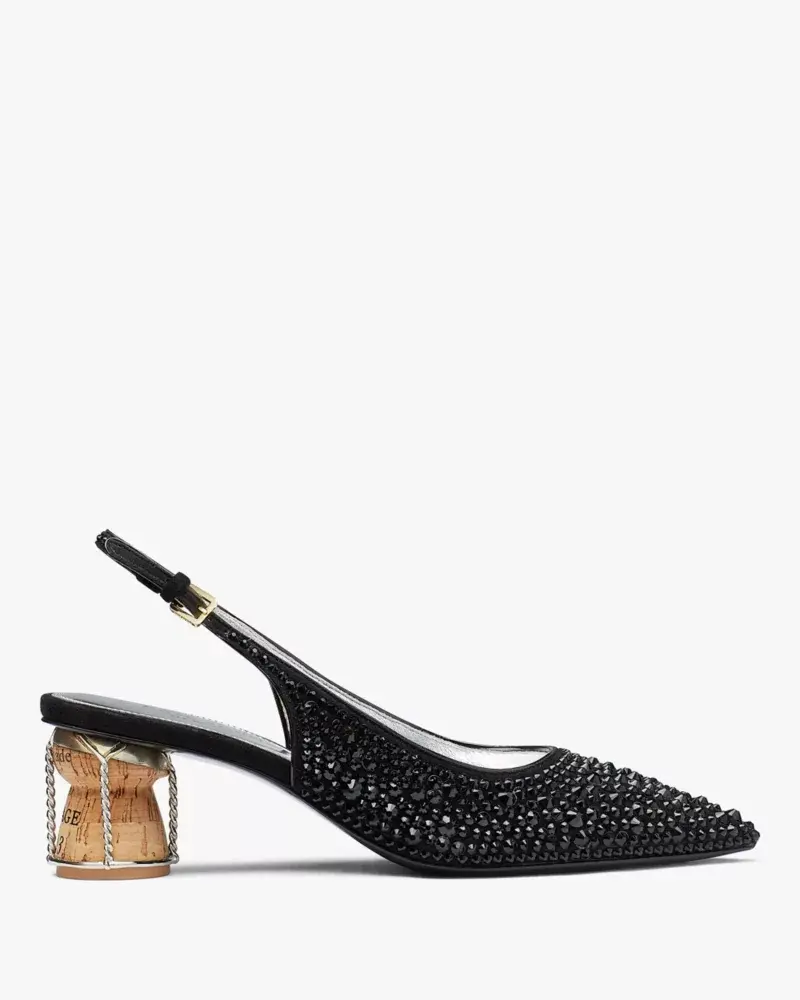 Kate Spade Soiree Crystal Slingback Pumps. 1