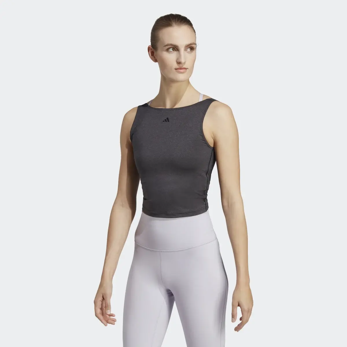 Adidas Yoga Studio Crop Tank Top. 2