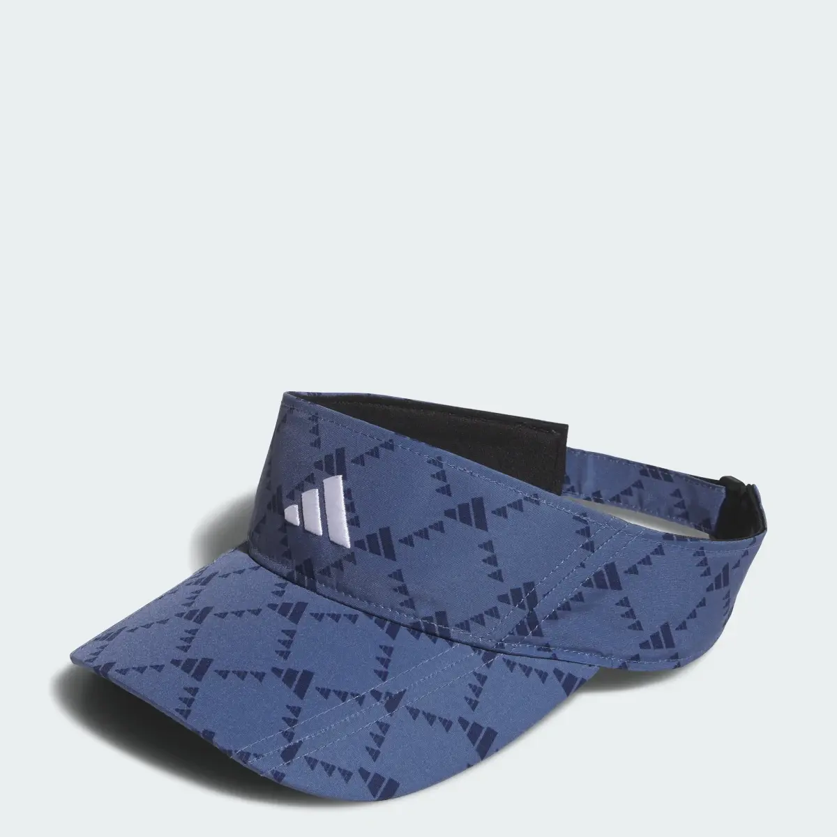 Adidas Monogram Print Fairway Visor. 1