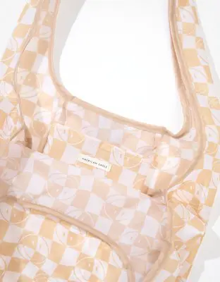 American Eagle Smiley® Checkered Nylon Tote Bag. 2