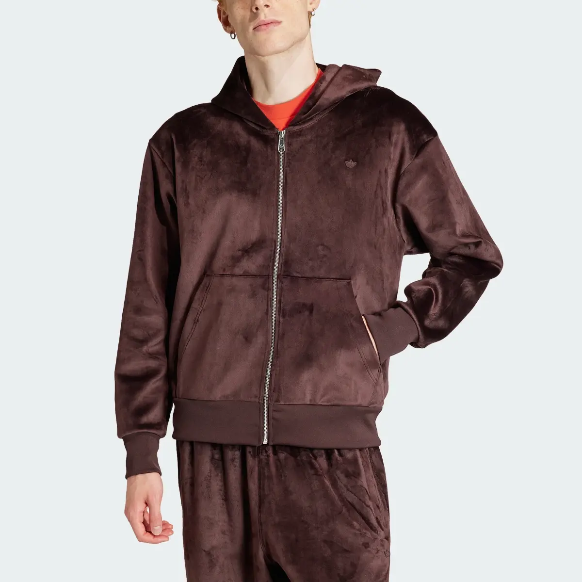 Adidas Chaqueta con capucha Premium Essentials+ Velour. 1