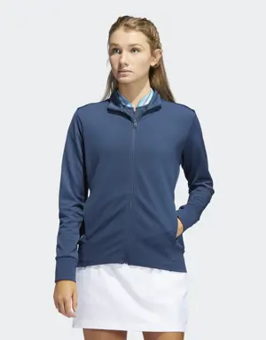 Adidas Textured Full-Zip Golf Jacket. 2