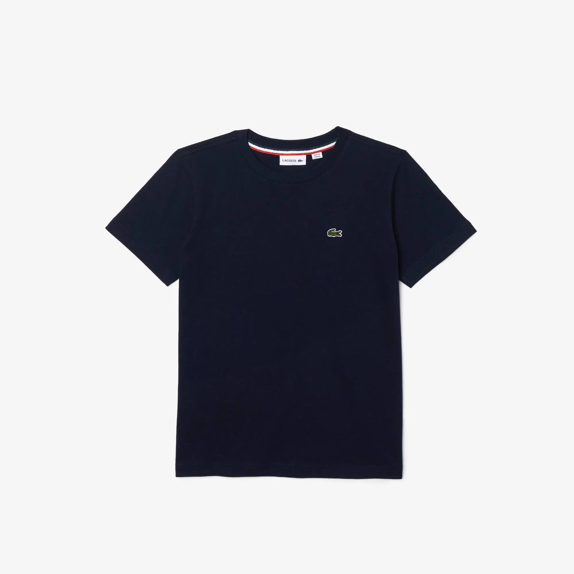 Lacoste T-shirt a girocollo da bambino in jersey di cotone . 2