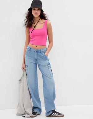 Gap Cropped Tank Top pink