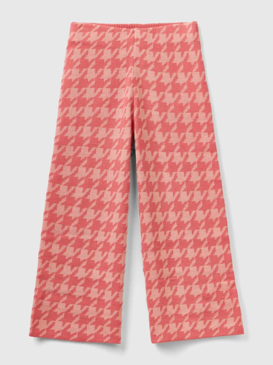 Benetton knit houndstooth trousers. 1