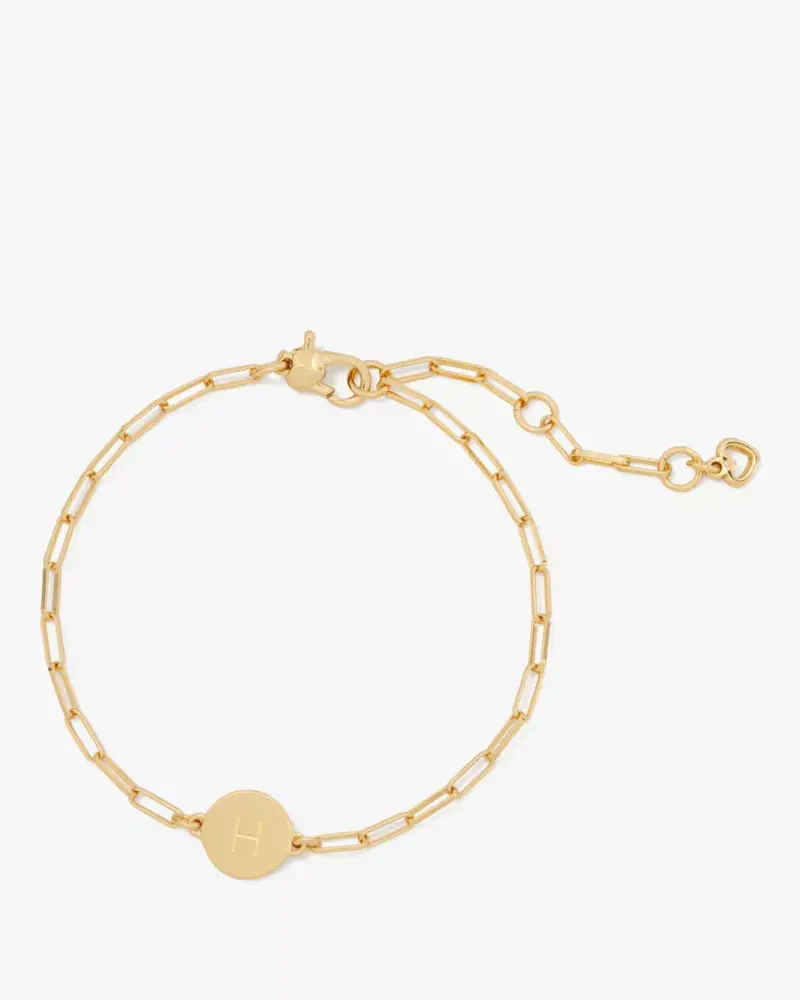 Kate Spade H Initial Chain Bracelet. 1