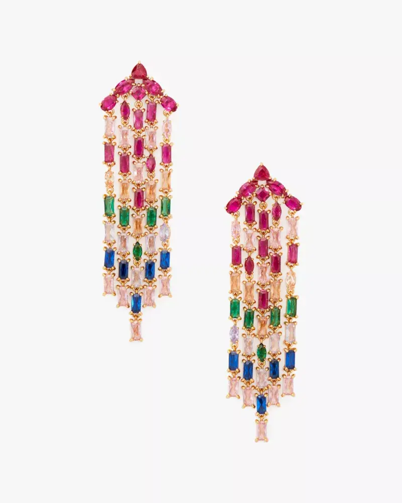 Kate Spade Showtime Fringe Statement Earrings. 1