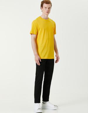 Sarı Kurukafa Detaylı T-shirt