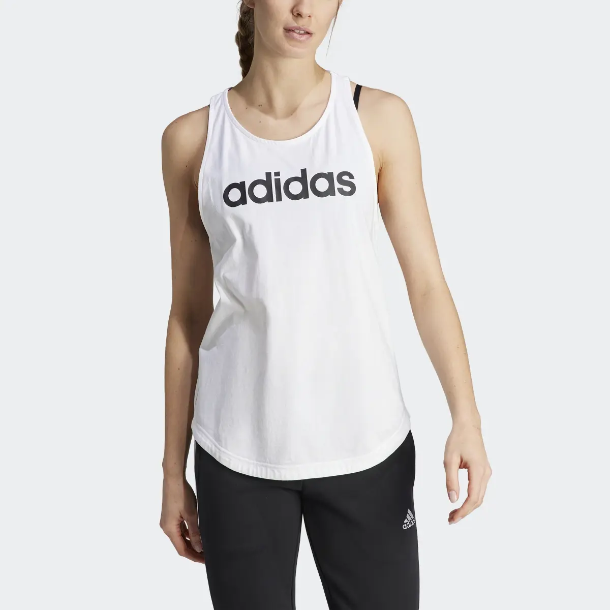 Adidas Essentials Loose Logo Tank Top. 1