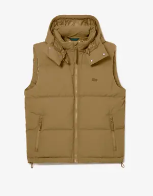 Down Gilet with Quilted Crocodile