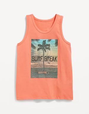 Old Navy Softest Graphic Tank Top for Boys orange