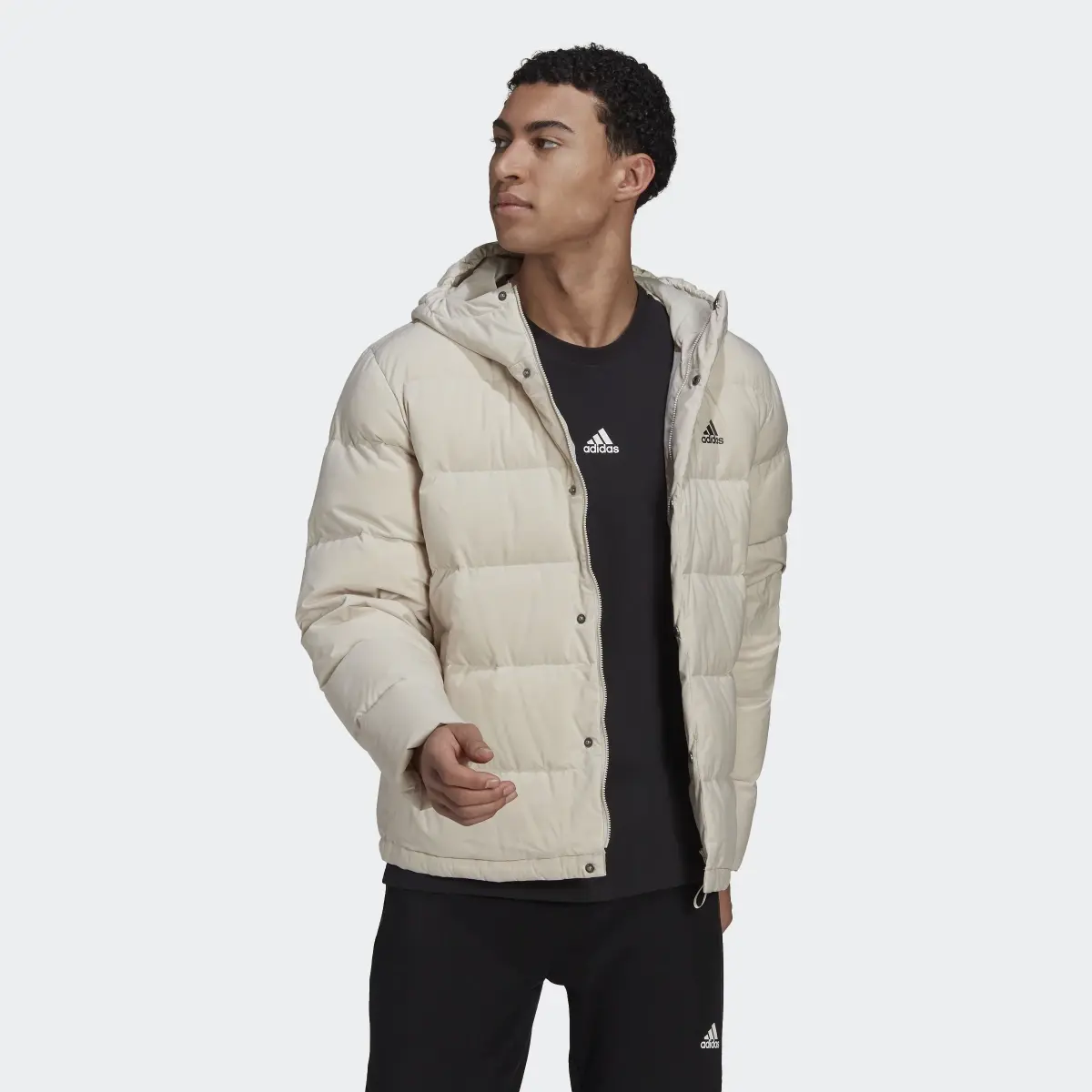 Adidas Helionic Hooded Down Jacket. 2